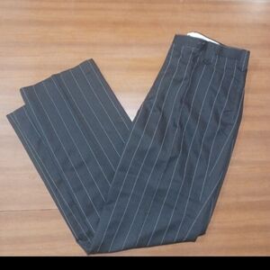 Western Wear Pants Slacks Pearl Snap Western 40x35 Black Stripe Prom Formal